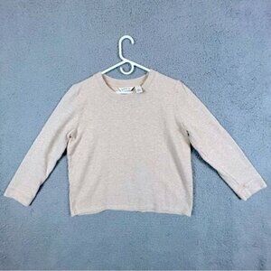 ORVIS WOMENS TAN SWEATER SIZE M